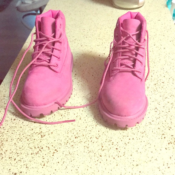 little girl pink timberlands